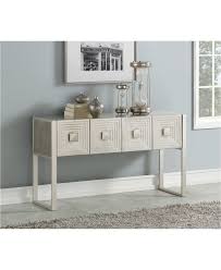 Coast To Coast Carrington Four Door Console Table Quick Ship Furniture Macy S Furniture Mirrored Sofa Table Console Table