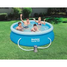 Bestway Kit Piscine Ronde Fast Set Pools 2 44x0 66m Achat Vente Piscine Kit Piscine Ronde 244x66cm Cdiscount
