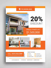 Property Promo Flyer Template Psd Desain Cv Kreatif Majalah Desain