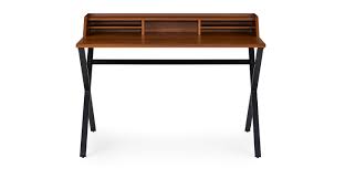 The first walnut standing desk we are going to mention in this article is by the brand apexdesk. Black Walnut Iron Office Desk Eres Article