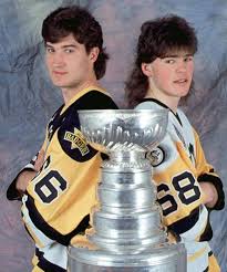 Nhl, the nhl shield, the word mark and image of the stanley cup, the stanley cup playoffs logo, the stanley cup final logo. Lemieux Jagr Mullets Nuff Said Pittsburgh Penguins Hockey Pittsburgh Penguins Pittsburgh Sports