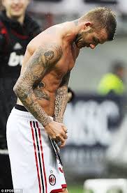 David beckham debuts his new head tattoo. David Beckham Right Arm Sleeve Tattoo