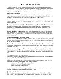 If not the bible could be a liar because peter and john were the first who baptised in the name of jesus. Baptism Study Guide