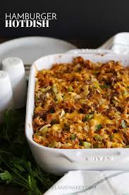 Here is what you get from cream of mushroom soup and ground beef only. Hamburger Hotdish Melanie Makes