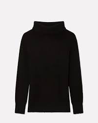 Pull noir pour femme, col roulé. Soldes Col Roule Noir Cachemire Femme En Stock