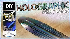 Incredible Holographic Penny Board Diy Tutorial Youtube
