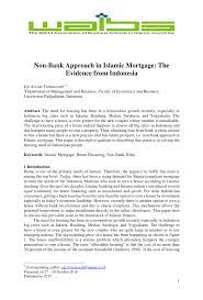 Mechanism of a shariah compliant halal mortgage. Pdf Non Bank Approach In Islamic Mortgage The Evidence From Indonesia