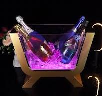 Hot Sale Bar Custom Champagne Whisky Bottle Glorifiers Led Light Base LED  Presenter Display Holder Stand With Remote Control