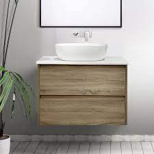 Builders surplus kitchen & bath cabinets. 750mm Timber Look Wall Hung Bathroom Vanity Cabinet Melbourne