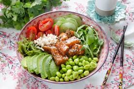 Poke Bowl Saumon Marine Recette Recette Poke Bowl Saumon Recettes De Cuisine Saumon Marine