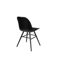 Chaise groove 2 coloris noir vente de conforama. 2 Chaises Resine Et Bois Pieds Noirs Noir Maisons Du Monde