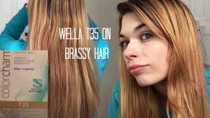 Color charm natural blonde toner. Wella T35 Toner Before And After Youtube