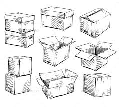 Now, let's draw our first rotated box, following the principles demonstrated in the animated diagram above. Set Of Doodle Cardboard Boxes Object Drawing Architecture Drawing Art Doodle Box