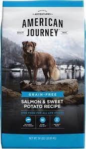 American Journey Salmon Sweet Potato Recipe Grain Free Dry Dog Food 24 Lb Bag Chewy Com Grain Free Dog Food Dog Food Recipes Salmon And Sweet Potato