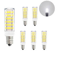 Super Bright 7w Ses E12 Led Small Corn Light Bulbs Capsule Light Bulbs Lamps Cool White 6000k Ac110 120v 600lm Replace 60w Incandescent Halogen Candle Light Bulb 6 Pack By Enuotek