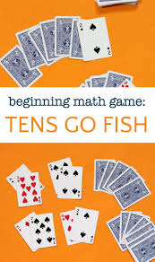 Easy Math Game Tens Go Fish Math Card Games Easy Math Games Kindergarten Math Games