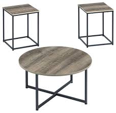 Alibaba.com is a true source of the explore the wide spectrum of ashley furniture coffee table options on alibaba.com and save money while purchasing them. Wadeworth Table Set Coffee Table And 2 End Tables Two Tone Industrial Coffee Table Sets By Ashley Furniture Industries Houzz