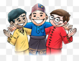 Pakaian tradisional kaum di malaysia utama. World Cartoon