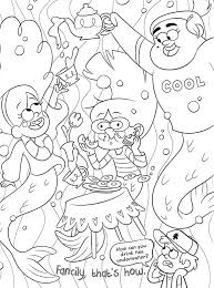 Unicorn digital wallpaper, gravity falls, unicorns, multi colored. Gravity Falls Coloring Pages 100 Pieces Print For Free