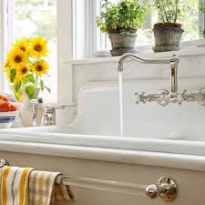 farmhouse sink with towel bar design ideas