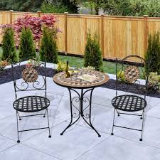 Ook bij lage snelheden met. Salon De Jardin 2 Places Style Fer Forge Mosaique Maisons Du Monde