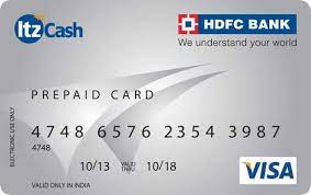 Make purchases anywhere visa debit cards are accepted. Blue Hdfc Itz Ebix Prepaid Card Rs 150 Number Go Digital Services Id 18580055612