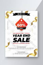 End of year flyer : Year End Promotional Sale Flyer Template Ai Free Download Pikbest