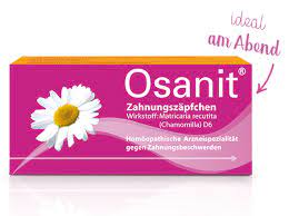 Schlaflose nächte, fieber und unruhe können mit dieser phase einhergehen. Osanit Zahnungszapfchen Wirkungsvoll Bei Zahnungsfieber