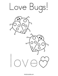 Love Bugs Coloring Page Twisty Noodle Bug Coloring Pages Valentines Day Coloring Page Coloring Pages