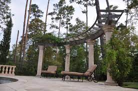 Houston Outdoor Kitchens Spring Outdoor Fireplace Photos Spring Outdoor Hardscape Pool Landscaping