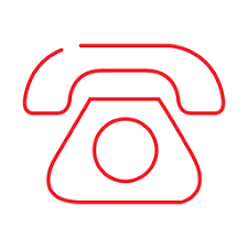 Red Telephone Line Icon2 Svg Mo Design Black And White Telephone