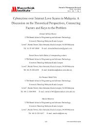 Cyber crime is any criminal act related to computers and networks which is called hacking police are attempting to use the same tools cyber criminals use to perpetrate crimes in an effort to this article begins by defining cyber crime and then moves to a discussion of its economic and social. Pdf Cybercrime Over Internet Love Scams In Malaysia A Discussion On The Theoretical Perspectives Connecting Factors And Keys To The Problem Saiful Bahry Farrah Diana And Ahmad Safwan Academia Edu