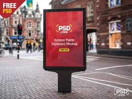 This Is A Outdoor Poster Signboard Mockup Psd Which You Can Use For Showcasing Your Outdoor Promotional Campaign Poster Des In 2020 Mockup Free Psd Free Mockup Mockup