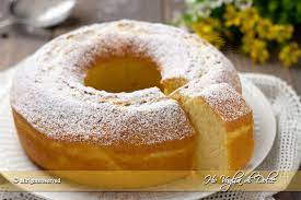 Torta panna e crema pasticcera. Ciambella Alla Panna Soffice