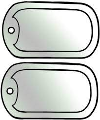 Army Dog Tag Craft Template For Kids Printable Tags Template Dog Tags Military Military Tags