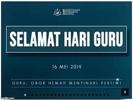 Pada hari guru, guru diberi penghormatan dan pengiktirafan bukan sahaja daripada ibu bapa dan pelajar, tetapi oleh pentadbir sekolah serta kerajaan. Kalongnet Blog Rasmi Smk Pangkal Kalong Kota Bharu Kelantan Selamat Hari Guru Kepada Semua Guru Smkpk