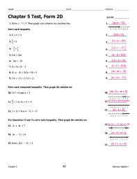 2( 6 )95 2 (regler. Fillable Online Chapter 5 Test Form 2d Fax Email Print Pdffiller