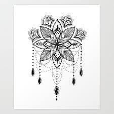 Flowing Mandala Chandelier Drawing Art Print By Robin Elizabeth Art X Small Mandala Drawing Chandelier Tattoo Drawings