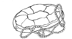 Mardi gras king cake coloring pages. King Cake Coloring Pages