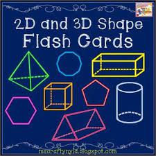 2d And 3d Shapes Flash Cards Flashcards 2d And 3d Shapes Shapes Worksheets