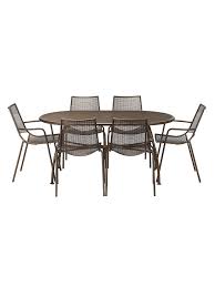 Call us with questions · 100% solid redwood Ala Mesh 6 Seater Garden Table And Chairs Dining Set Bronze