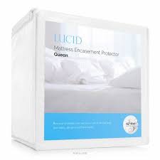Lucid Zippered Mattress Encasement Bed Bug And Waterproof Protector Walmart Com In 2020 Mattress Protector Mattress Encasement Waterproof Mattress