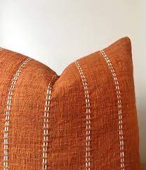 Check spelling or type a new query. Large Burnt Orange Pillow With Stitch Detail Organic Natural Boho Raw Cotton Hand Dyed Rust Colour 60 X 60cm 24 Australia Cushions Orange Pillows Burnt Orange Pillow Burnt Orange Pillows