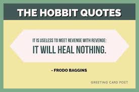 What is bilbo's first test as burglar? The Hobbit Quotes From J R R Tolkien Greeting Card Poet