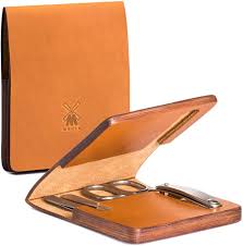 Amazon.com : MÜHLE TRAVEL Manicure Set in Cowhide Case