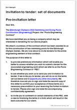 Sample invitation letter for canadian visa. Invitation To Tender Set Of Letters Documents