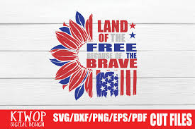 Download Land Of The Free Because Of The Brave Graphic By Ktwop Creative Fabrica PSD Mockup Templates