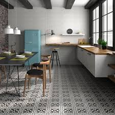 There are many advantages of tile flooring over other finishing like wood. Black And White Kitchen Tiles Floor Novocom Top