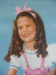 Rare Original VTG Daisy May Little Girl With Dog Color Mini Poster Art  Print