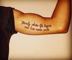 Using matte finished vinyl lettering apply your child's name, a descriptive word, a favorite saying or favorite quote directly to the wall. Tattoo Family Where Life Begins And Love Never Ends Tattoo Quotes Tattoos Tattoo Artists